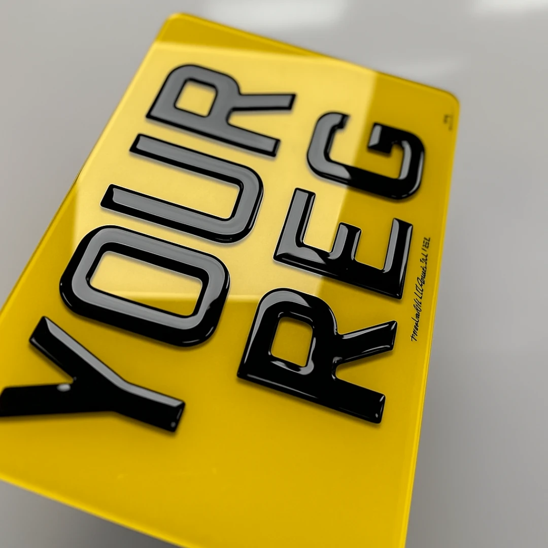 3D Gel Number Plates 